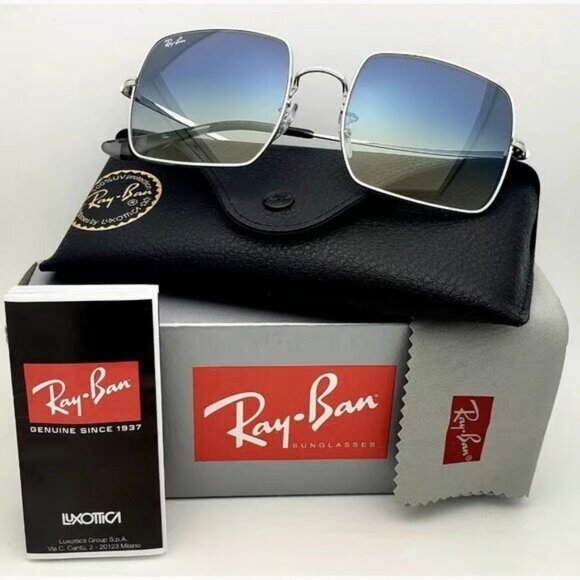 Ray-Ban 1971 Silver frame Square Sunglasse 54MM - Picture 1 of 6
